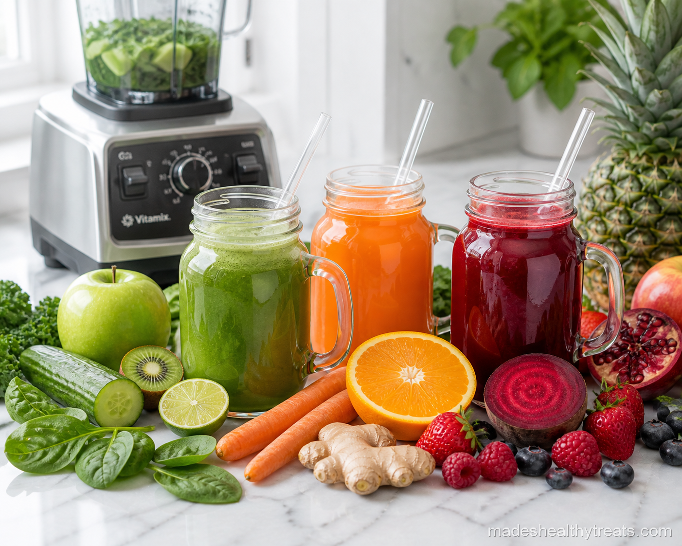 fresh juice recipes made in blender no juicer needed