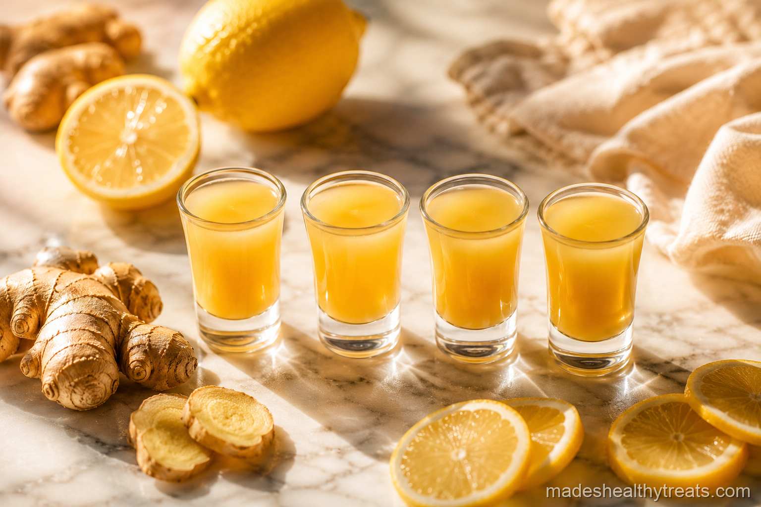 ginger shots at home no juicer needed