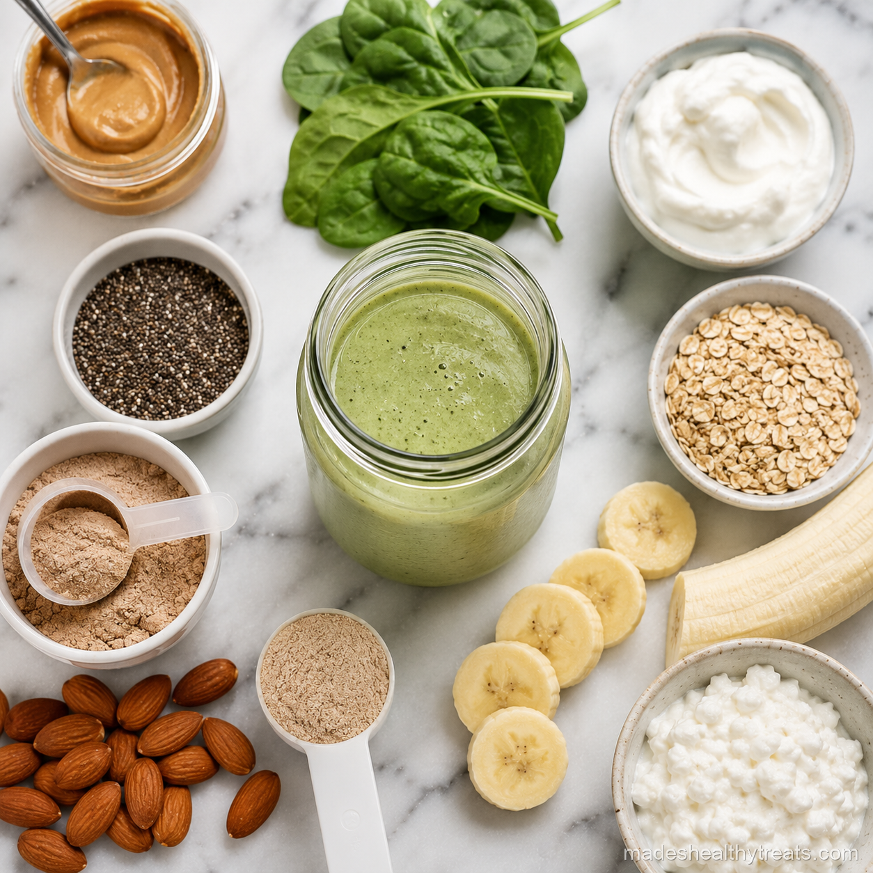 smoothie meal replacement ingredients protein fat fiber
